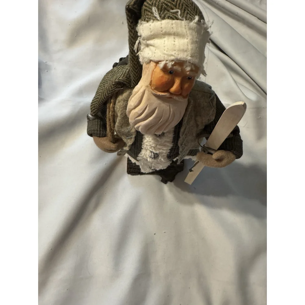 Hallmark Woodland Jolly Santa Pere Noel Des Bois Skiing 14